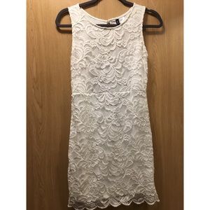 White lace dress